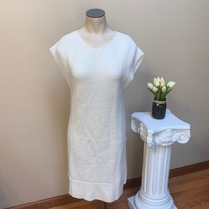 STUDIO M Women’s side slit sweater shirt/dress Ivory Size XS